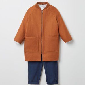 COS children's long wool coat - size 10-12